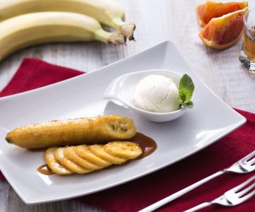 Bananas flambeadas
