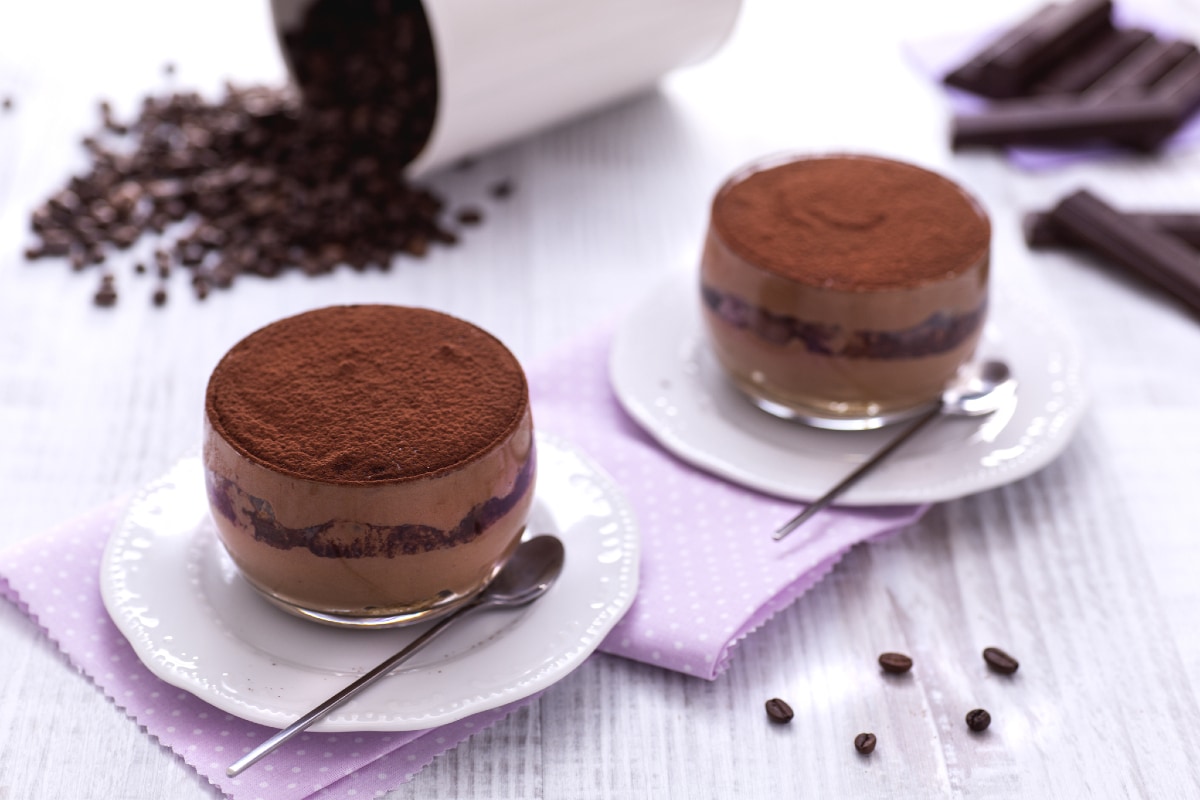 Tiramisú con crema de chocolate
