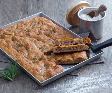 Focaccia integral con masa madre