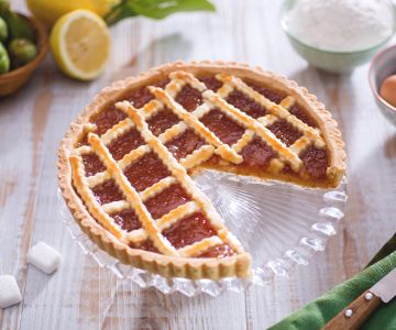 Tarta con mermelada de higos