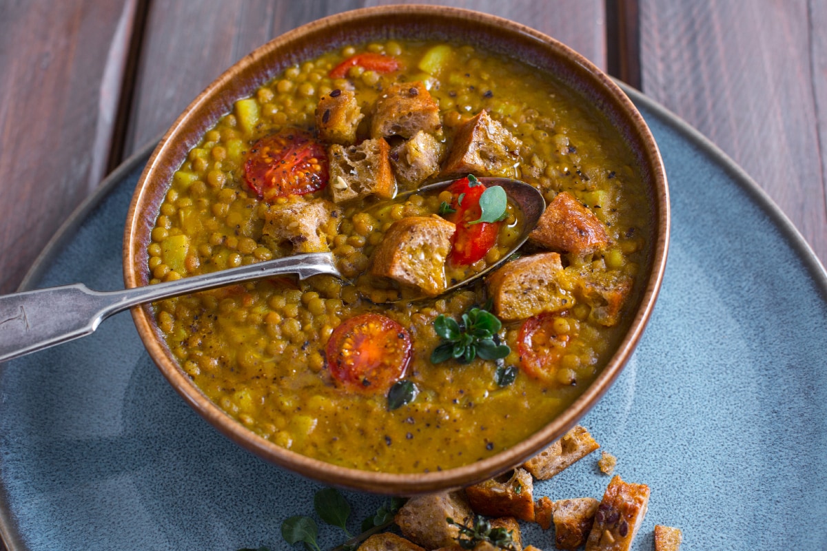 Sopa de lentejas
