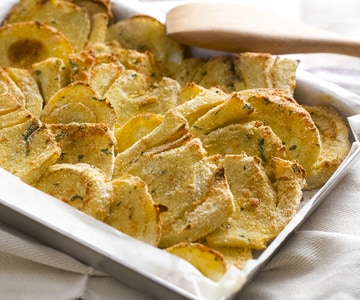 Hinojos empanados al horno