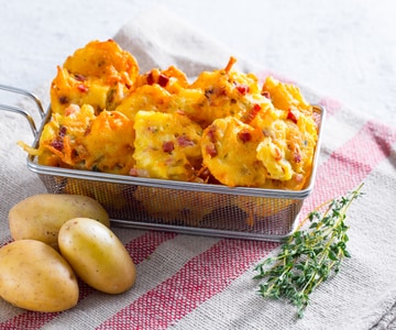 Tortitas de patata y speck