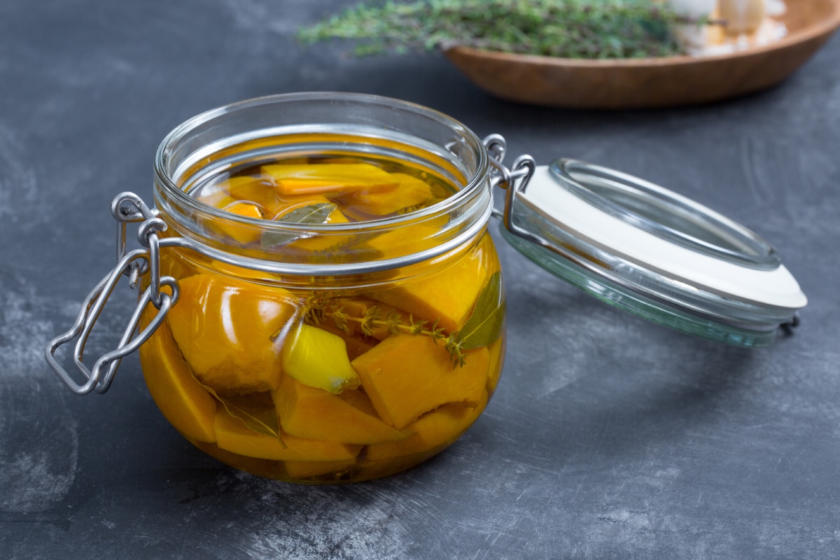 Calabaza en aceite