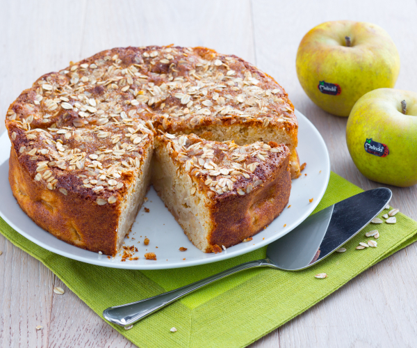 Tarta de manzana a los 4 cereales