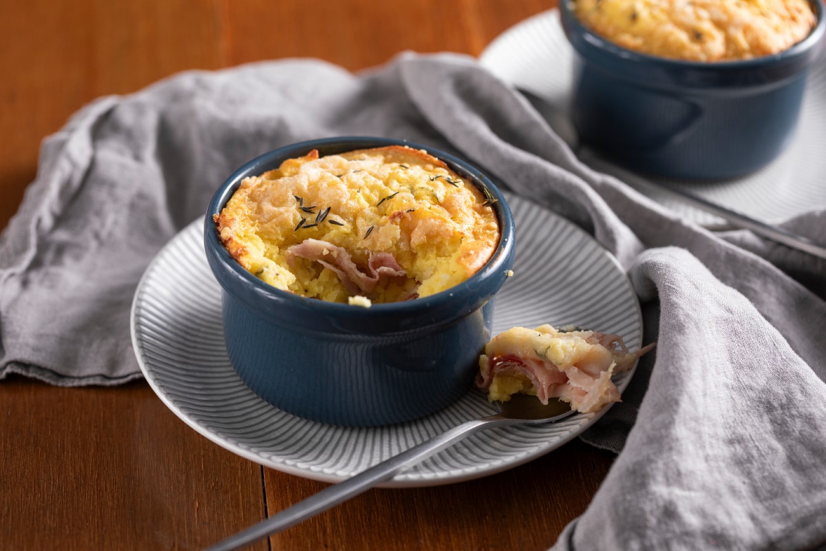 Terrina de patatas, queso y jamón