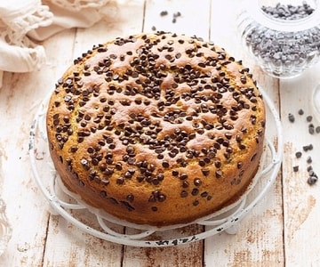 Tarta con chispas de chocolate