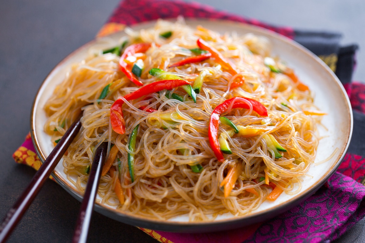 Fideos de soja