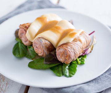 Rollitos de carne con queso