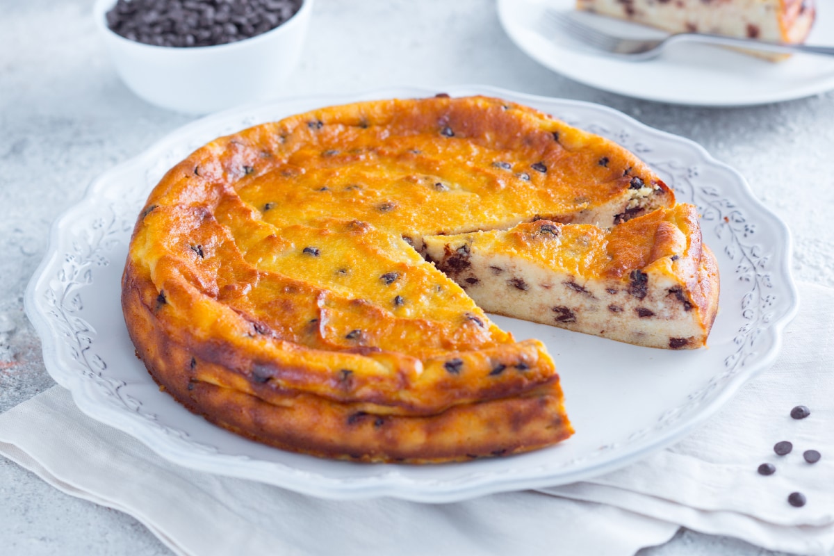Tarta mágica de ricotta