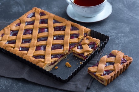 Tarta sin mantequilla y huevos