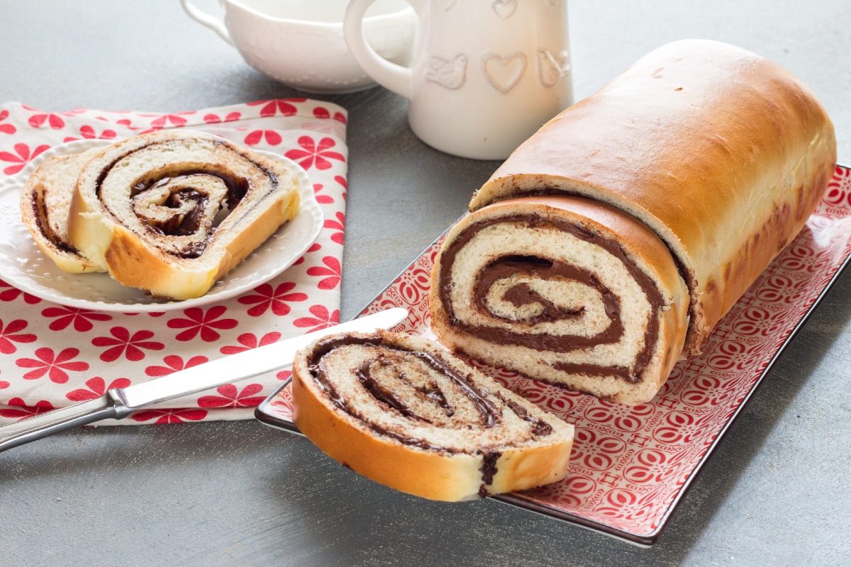 Pan brioche con Nutella