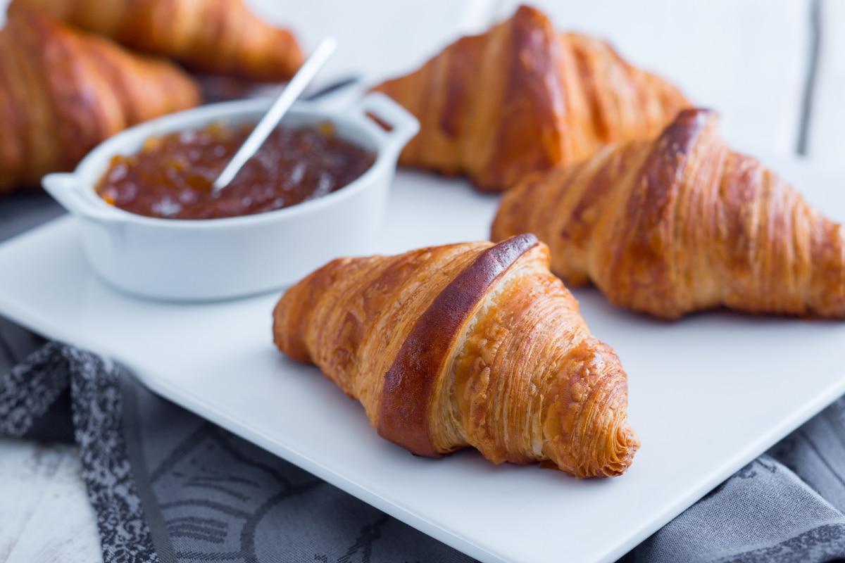 Croissants sin mantequilla