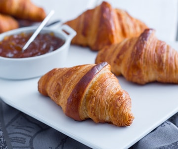 Croissants sin mantequilla