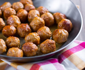 Albóndigas en blanco