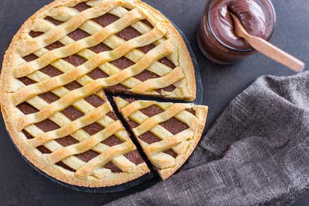 Tarta de ricotta y Nutella