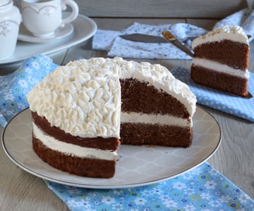 Tarta de nata y Nutella