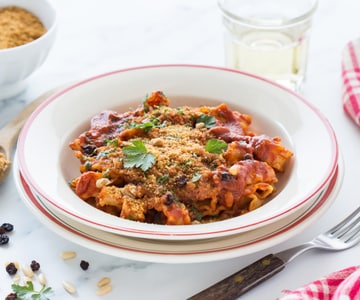 Pasta con anchoas