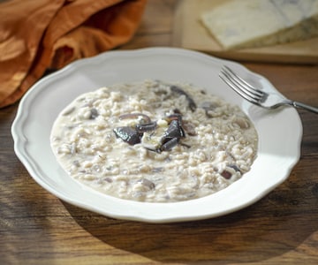 Risotto cebolla y gorgonzola