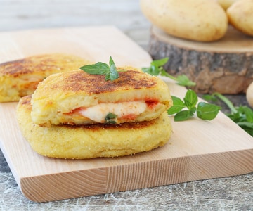 Tostada de patatas a la pizzaiola