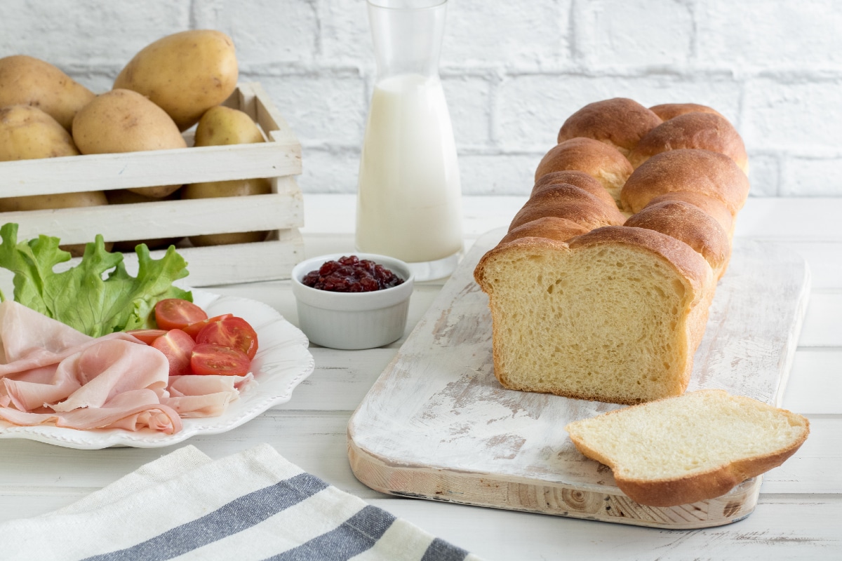 Pan brioche suave de patatas