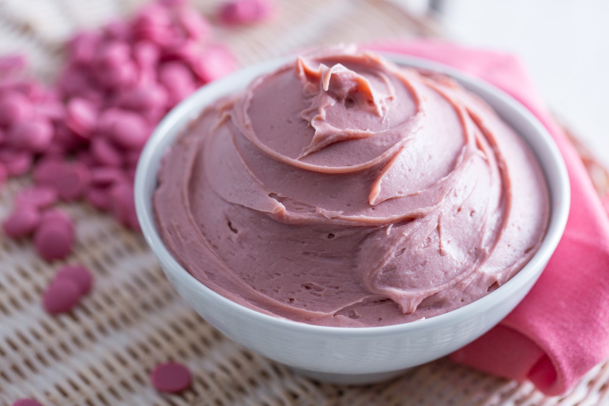 Ganache de chocolate ruby