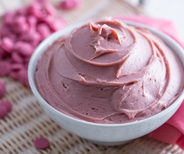 Ganache de chocolate ruby