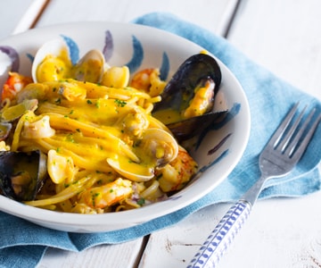 Carbonara de mar de Viareggio