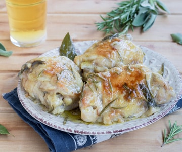 Pollo a la cerveza