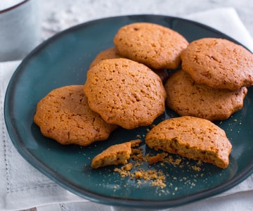 Galletas integrales sin mantequilla
