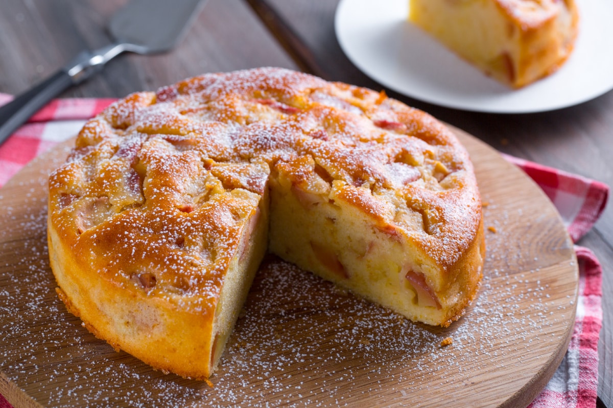 Tarta de manzana al agua