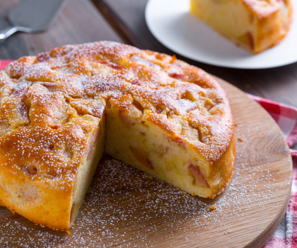 Tarta de manzana al agua