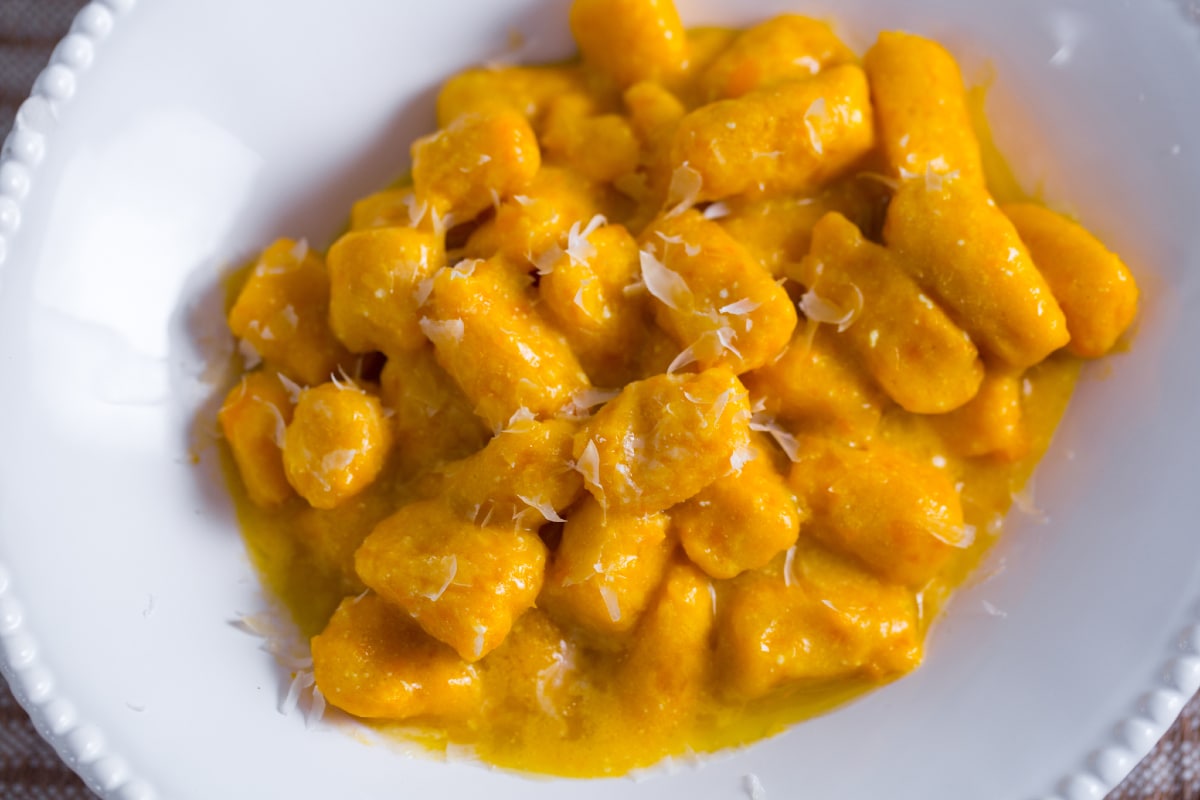 Ñoquis de calabaza sin masa