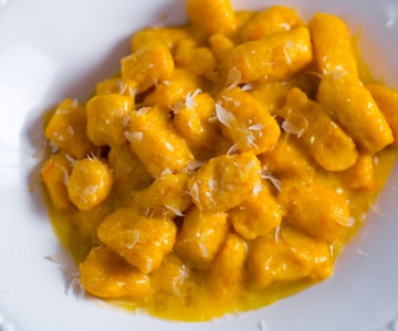 Ñoquis de calabaza sin masa