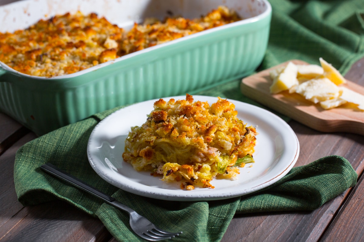 Col gratinada al horno