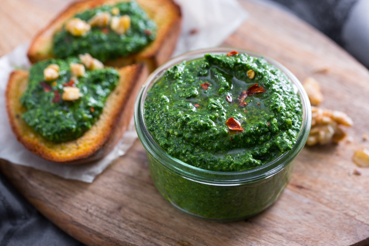 Pesto de col rizada