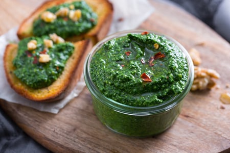 Pesto de col rizada
