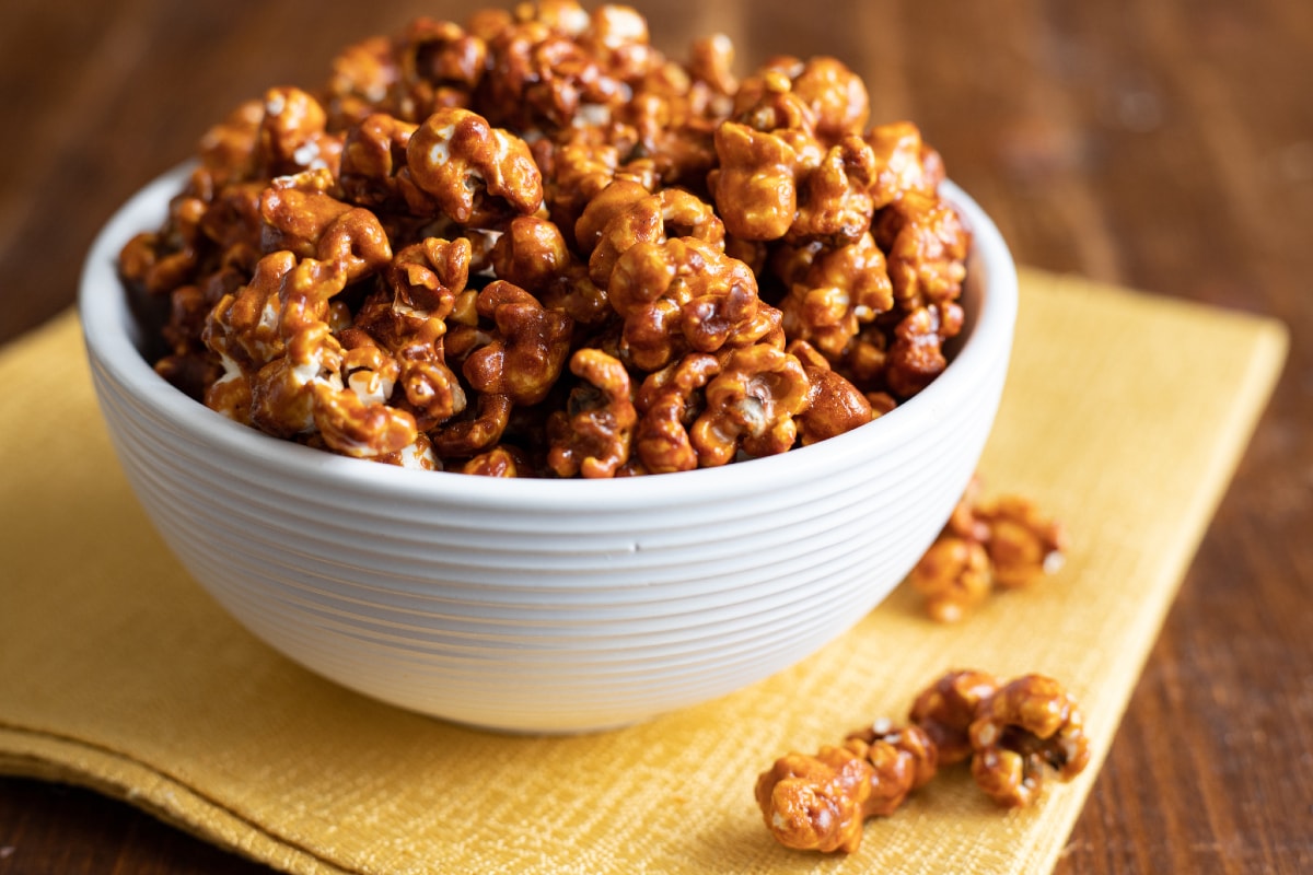 Palomitas de caramelo salado