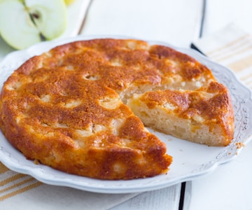 Tarta de manzana sin huevos