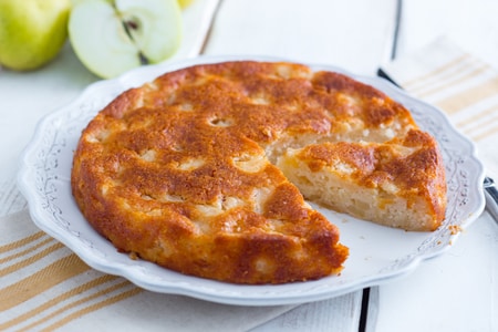 Tarta de manzana sin huevos
