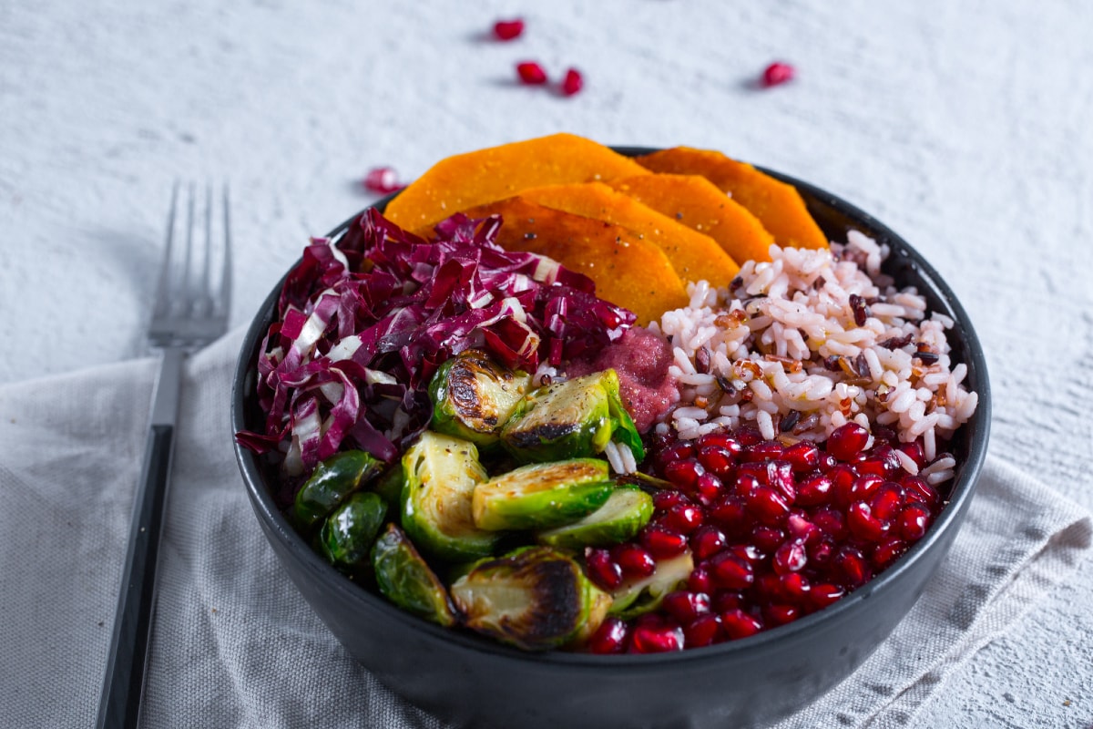Bowl de arroz otoñal
