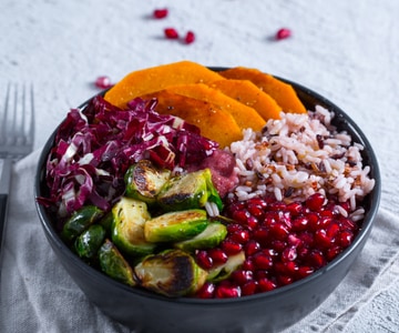 Bowl de arroz otoñal