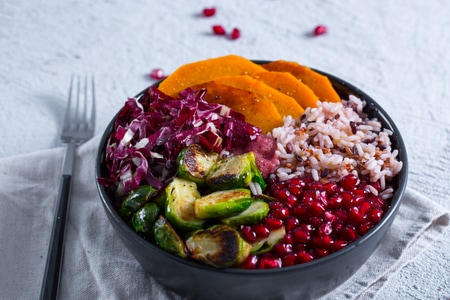 Bowl de arroz otoñal