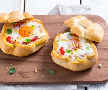 Huevos en el pan