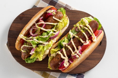 Perrito caliente vegetariano