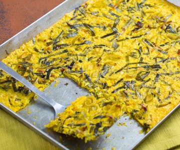 Farinata de puerros