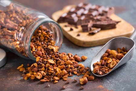 Granola de chocolate