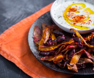 Chips de cáscaras de verduras