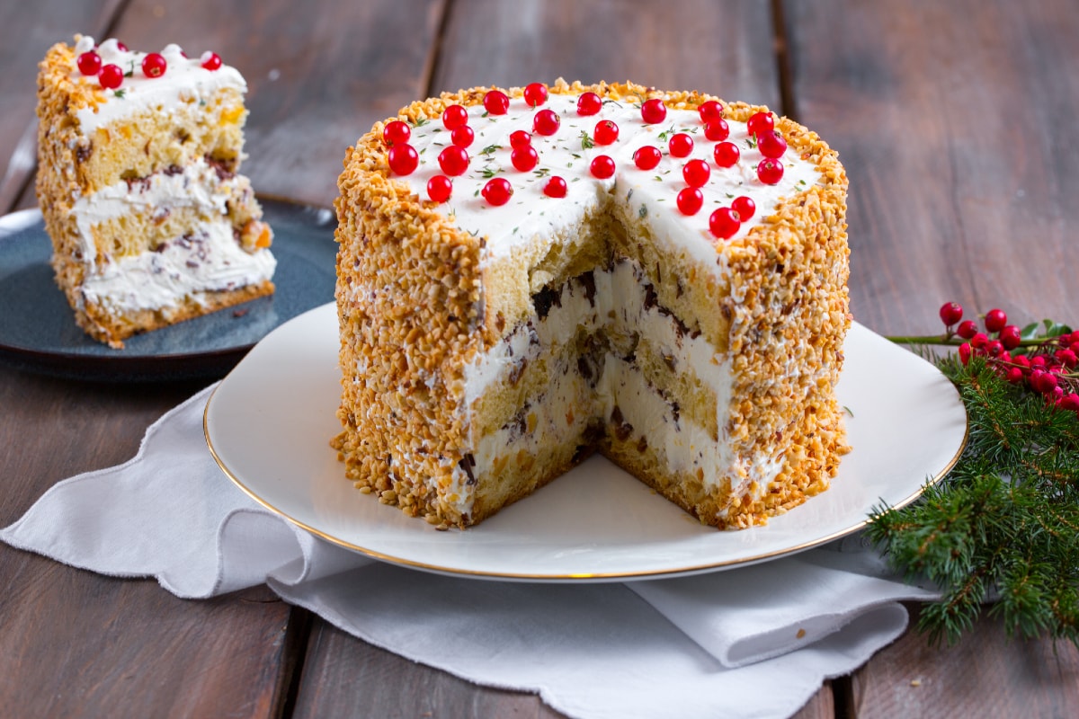 Panettone relleno con nata y mascarpone