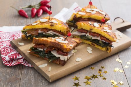 Sándwich de panettone